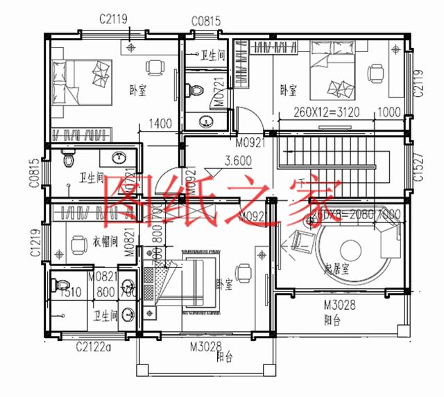 12X11米二層別墅，戶型方正造價(jià)20萬(wàn)左右，非常經(jīng)濟(jì)實(shí)用！