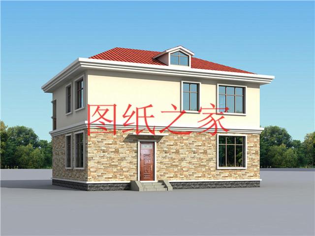 12X11米二層別墅，戶型方正造價(jià)20萬(wàn)左右，非常經(jīng)濟(jì)實(shí)用！