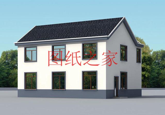 12X11米二層別墅，戶型方正造價(jià)20萬(wàn)左右，非常經(jīng)濟(jì)實(shí)用！