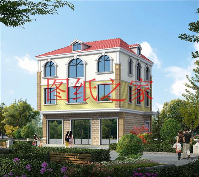 110平米左右的三層別墅，占地尺寸不到12X10米，一起來看看吧！