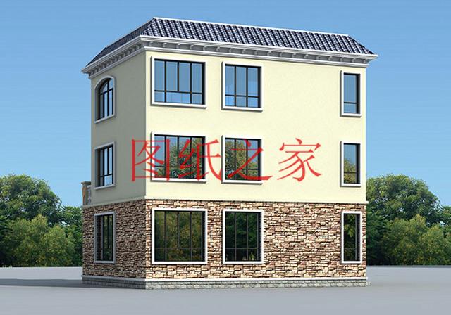 110平米左右的三層別墅，占地尺寸不到12X10米，一起來看看吧！