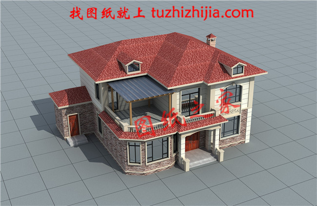 20萬(wàn)農(nóng)村二層小洋樓設(shè)計(jì)圖，帶鍋爐房，漂亮簡(jiǎn)單實(shí)用