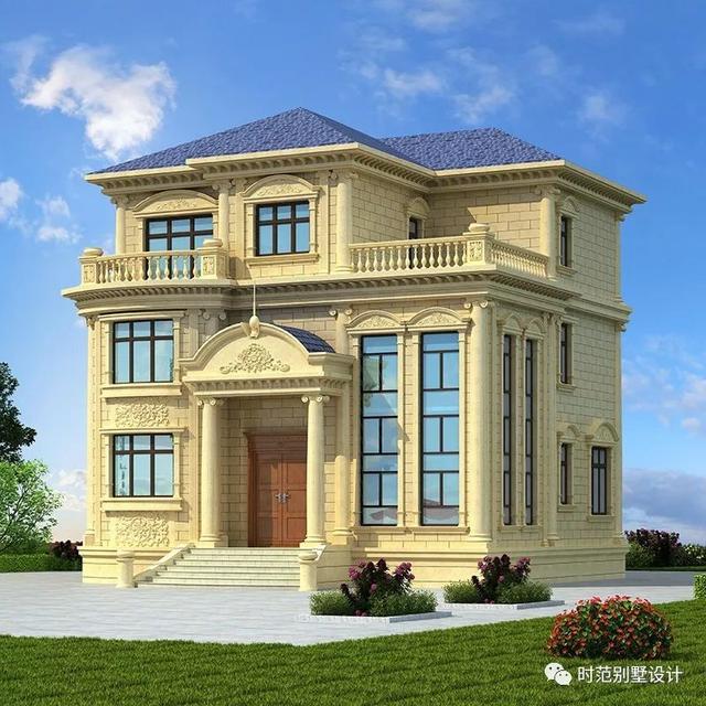 11x12米三層歐式豪華別墅設(shè)計(jì)圖，7室3廳，大氣奢華，讓城里人羨慕！