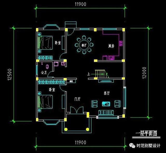 布局實(shí)用造價(jià)低的三層復(fù)式別墅設(shè)計(jì)，6臥4衛(wèi)，建一棟肯定超值