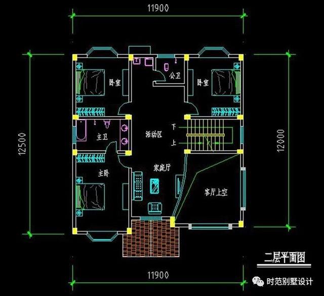 布局實(shí)用造價(jià)低的三層復(fù)式別墅設(shè)計(jì)，6臥4衛(wèi)，建一棟肯定超值