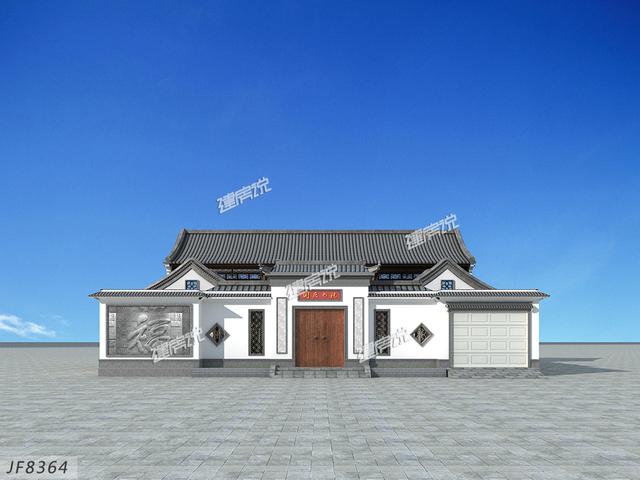 現(xiàn)代四合院別墅設(shè)計，有庭有院有車庫，千萬不要錯過！