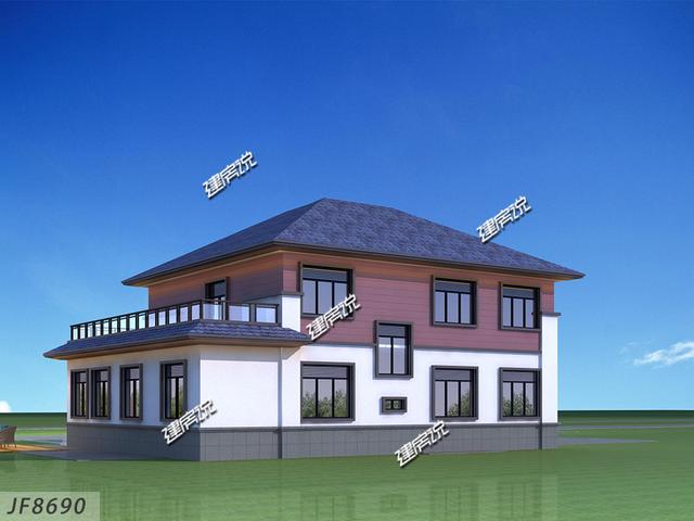 帶烤火房和土灶的二層別墅設計圖，很接地氣，農村人非常喜歡這戶型