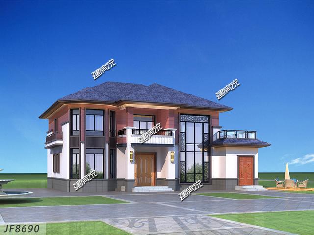 帶烤火房和土灶的二層別墅設計圖，很接地氣，農村人非常喜歡這戶型