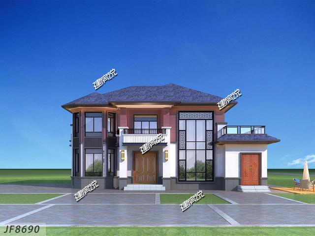 帶烤火房和土灶的二層別墅設計圖，很接地氣，農村人非常喜歡這戶型