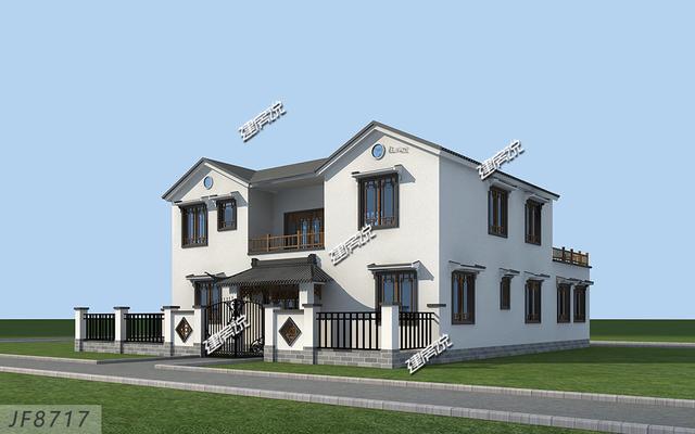 這套二層別墅設(shè)計(jì)，有庭有院還帶車庫(kù)，你確定不想要嗎