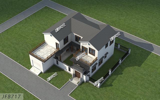 這套二層別墅設(shè)計(jì)，有庭有院還帶車庫(kù)，你確定不想要嗎