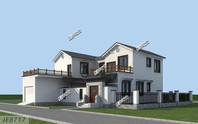 這套二層別墅設(shè)計(jì)，有庭有院還帶車庫(kù)，你確定不想要嗎