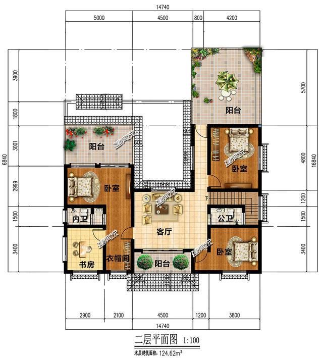 這套二層別墅設(shè)計(jì)，有庭有院還帶車庫(kù)，你確定不想要嗎