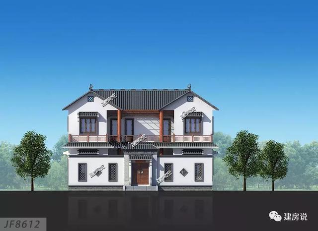 家里宅基地面積大，就蓋一棟四合院別墅，住得舒適又有面子