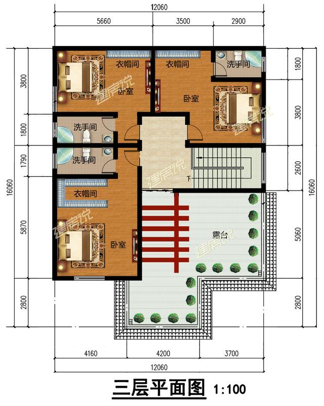 農(nóng)村自建三層別墅，帶落地窗，盡顯富貴氣派