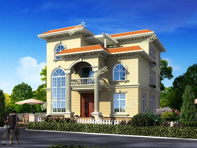 農(nóng)村自建三層別墅，帶落地窗，盡顯富貴氣派