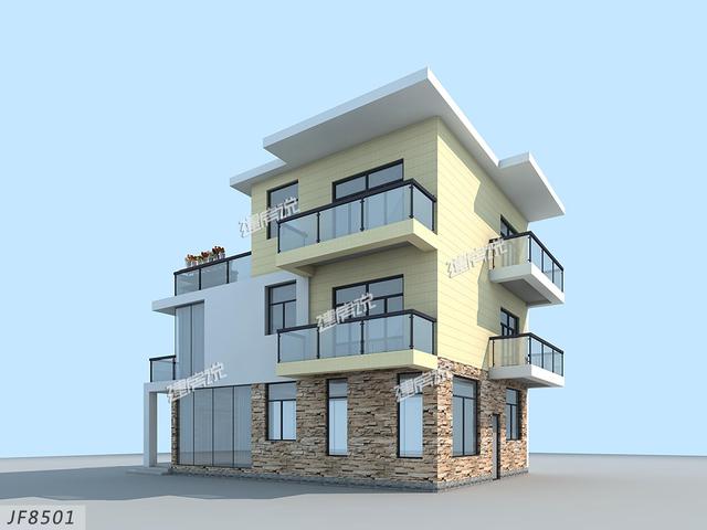 時尚現(xiàn)代的三層自建別墅，建起來絕對是村里最優(yōu)秀的！