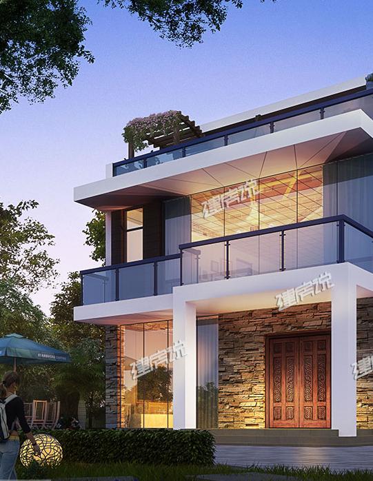時尚現(xiàn)代的三層自建別墅，建起來絕對是村里最優(yōu)秀的！