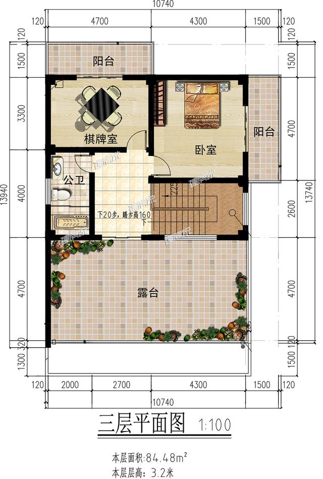 時尚現(xiàn)代的三層自建別墅，建起來絕對是村里最優(yōu)秀的！