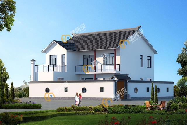 這套中式別墅設(shè)計(jì)還帶堂屋，舒適宜居接地氣，美麗動人！