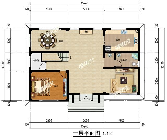 這套中式別墅設(shè)計(jì)還帶堂屋，舒適宜居接地氣，美麗動人！
