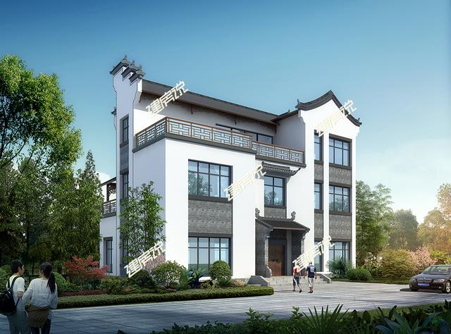 這套中式別墅設(shè)計(jì)還帶堂屋，舒適宜居接地氣，美麗動人！