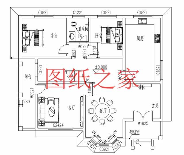 13X11米二層別墅，占地140平米造價(jià)只要25萬，非常美觀實(shí)用！
