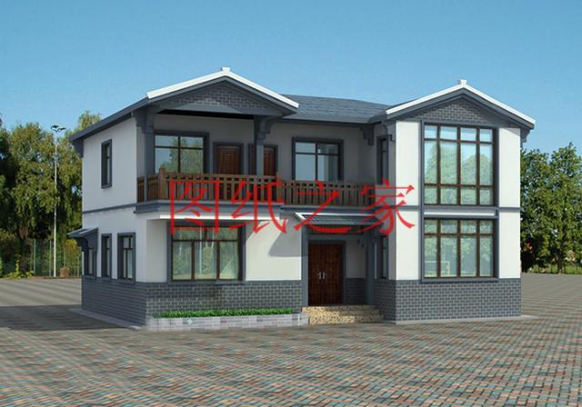 13X11米二層別墅，占地140平米造價(jià)只要25萬，非常美觀實(shí)用！