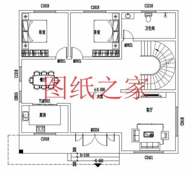 13X11米二層別墅，占地140平米造價(jià)只要25萬，非常美觀實(shí)用！