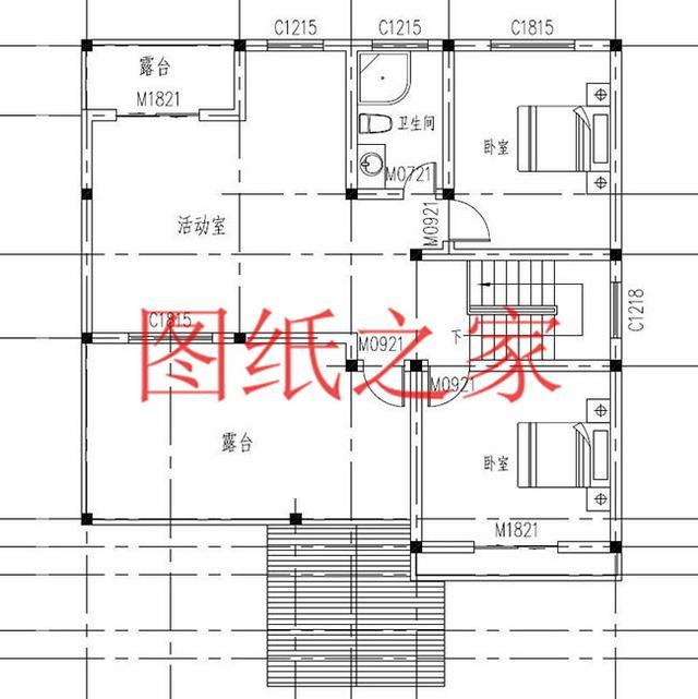 12X14米、14X12米兩種尺寸的三層別墅，適合人口較多的家庭修建！