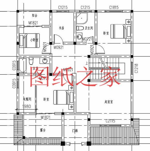 12X14米、14X12米兩種尺寸的三層別墅，適合人口較多的家庭修建！