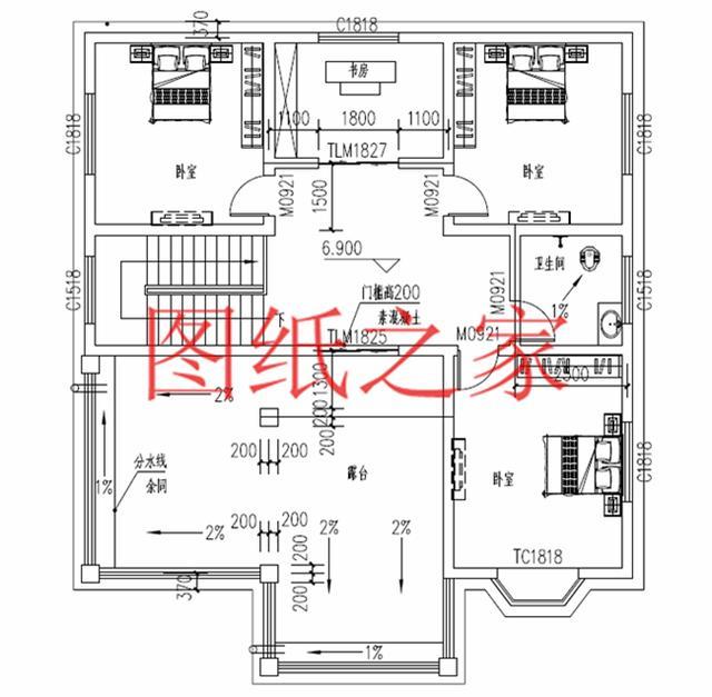 12X14米、14X12米兩種尺寸的三層別墅，適合人口較多的家庭修建！