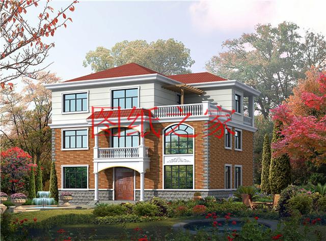 12X14米、14X12米兩種尺寸的三層別墅，適合人口較多的家庭修建！