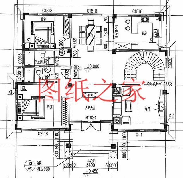 12X14米、14X12米兩種尺寸的三層別墅，適合人口較多的家庭修建！