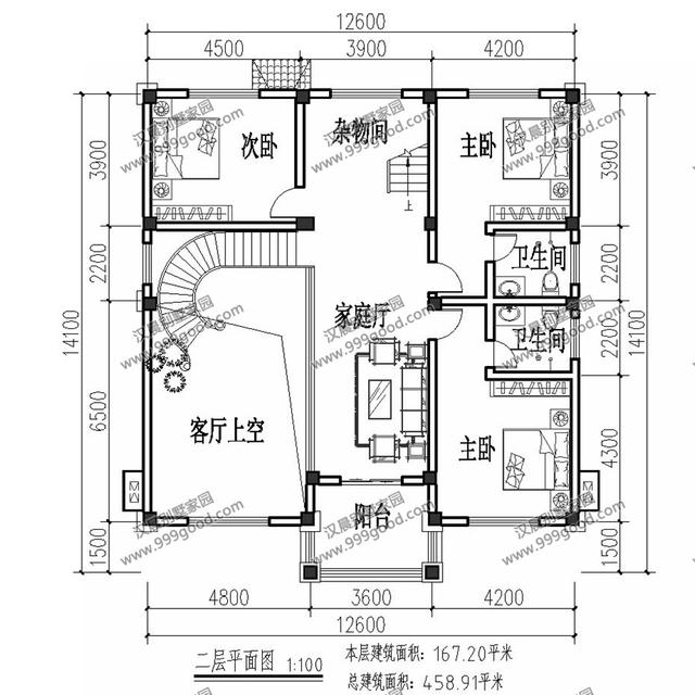 農(nóng)村建房一定要帶老人房！面寬12米的三層別墅設計，5室2廳帶健身房戶型超美
