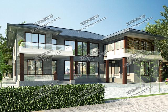 農村自建三合院，兩層別墅設計圖，21.3X18米40萬蓋成超劃算！