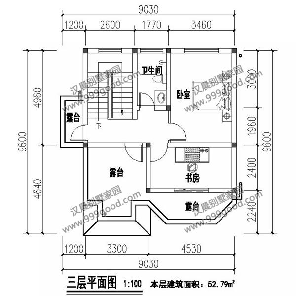 不到100平米的三層別墅，還有5室2廳，中空和旋轉(zhuǎn)樓梯！