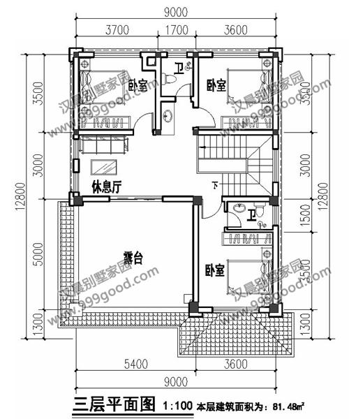 開間不到9米的農村三層別墅設計，占地100平米造價只要30萬！