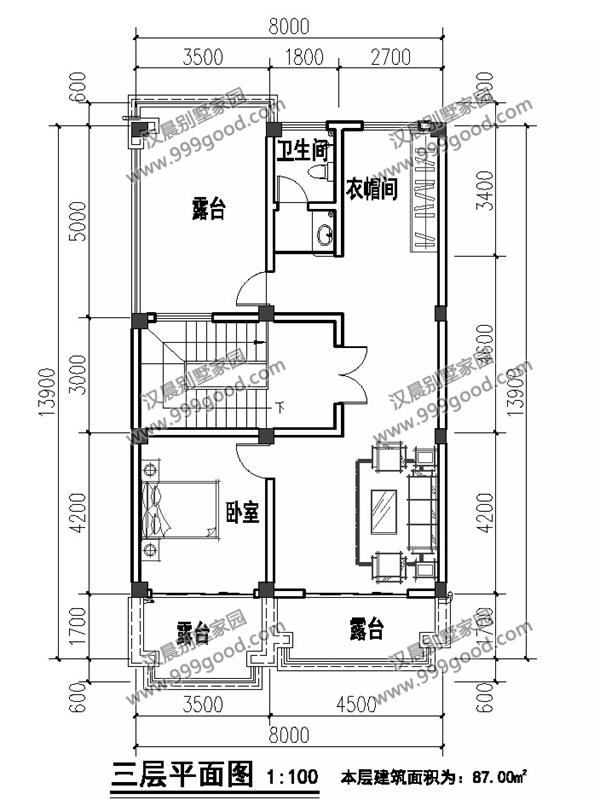 開間不到9米的農村三層別墅設計，占地100平米造價只要30萬！