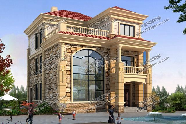 開間不到9米的農村三層別墅設計，占地100平米造價只要30萬！