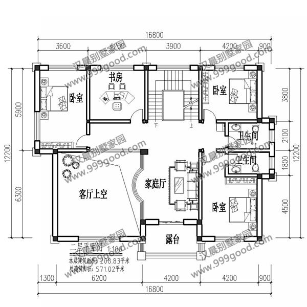非常經(jīng)典的三層別墅設(shè)計圖紙，美觀大氣，看一眼都想蓋！