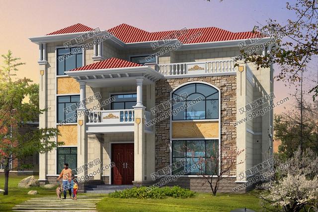 非常經(jīng)典的三層別墅設(shè)計圖紙，美觀大氣，看一眼都想蓋！