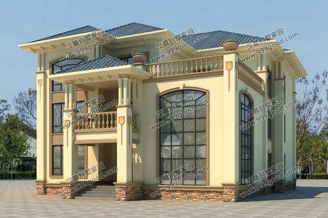 非常經(jīng)典的三層別墅設(shè)計圖紙，美觀大氣，看一眼都想蓋！