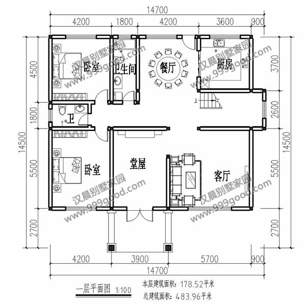 非常經(jīng)典的三層別墅設(shè)計圖紙，美觀大氣，看一眼都想蓋！
