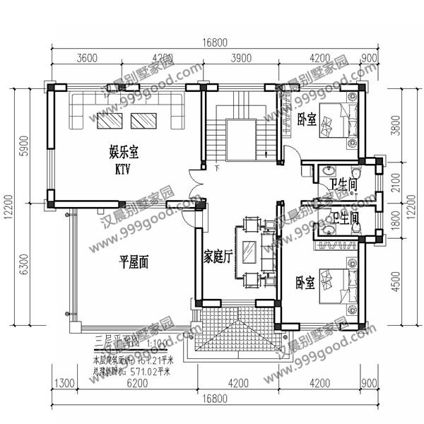 非常經(jīng)典的三層別墅設(shè)計圖紙，美觀大氣，看一眼都想蓋！