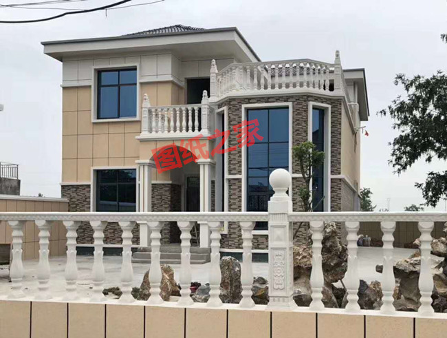 二層復(fù)式小別墅設(shè)計(jì)圖，樓中樓結(jié)構(gòu)，外觀漂亮，簡(jiǎn)單