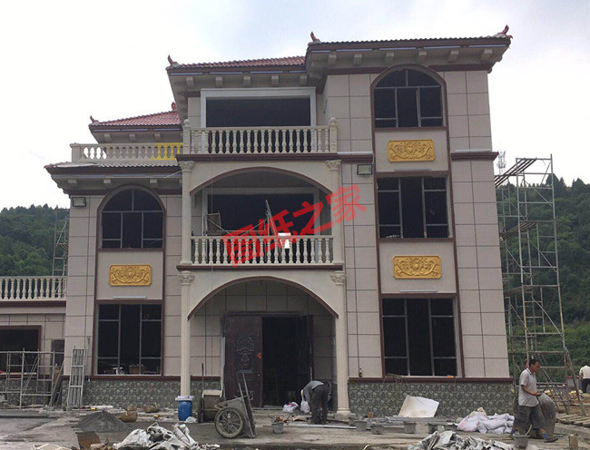 在農(nóng)村30萬可以建造的三層別墅款式，帶別墅外觀圖片