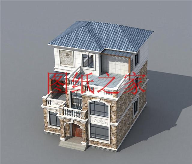 3套10X12米的三層別墅，7個(gè)臥室還帶露臺(tái)，美觀又實(shí)用！