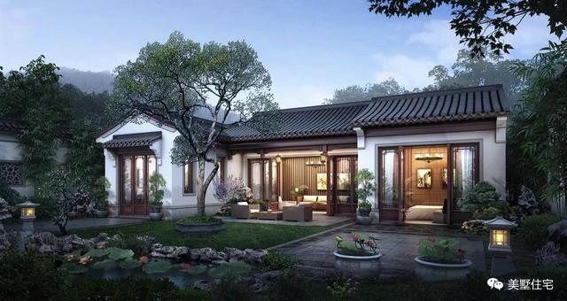 30款中式風(fēng)格別墅效果圖，一二三層都有，像世外桃源一樣漂亮