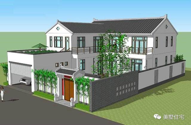 30款中式風(fēng)格別墅效果圖，一二三層都有，像世外桃源一樣漂亮